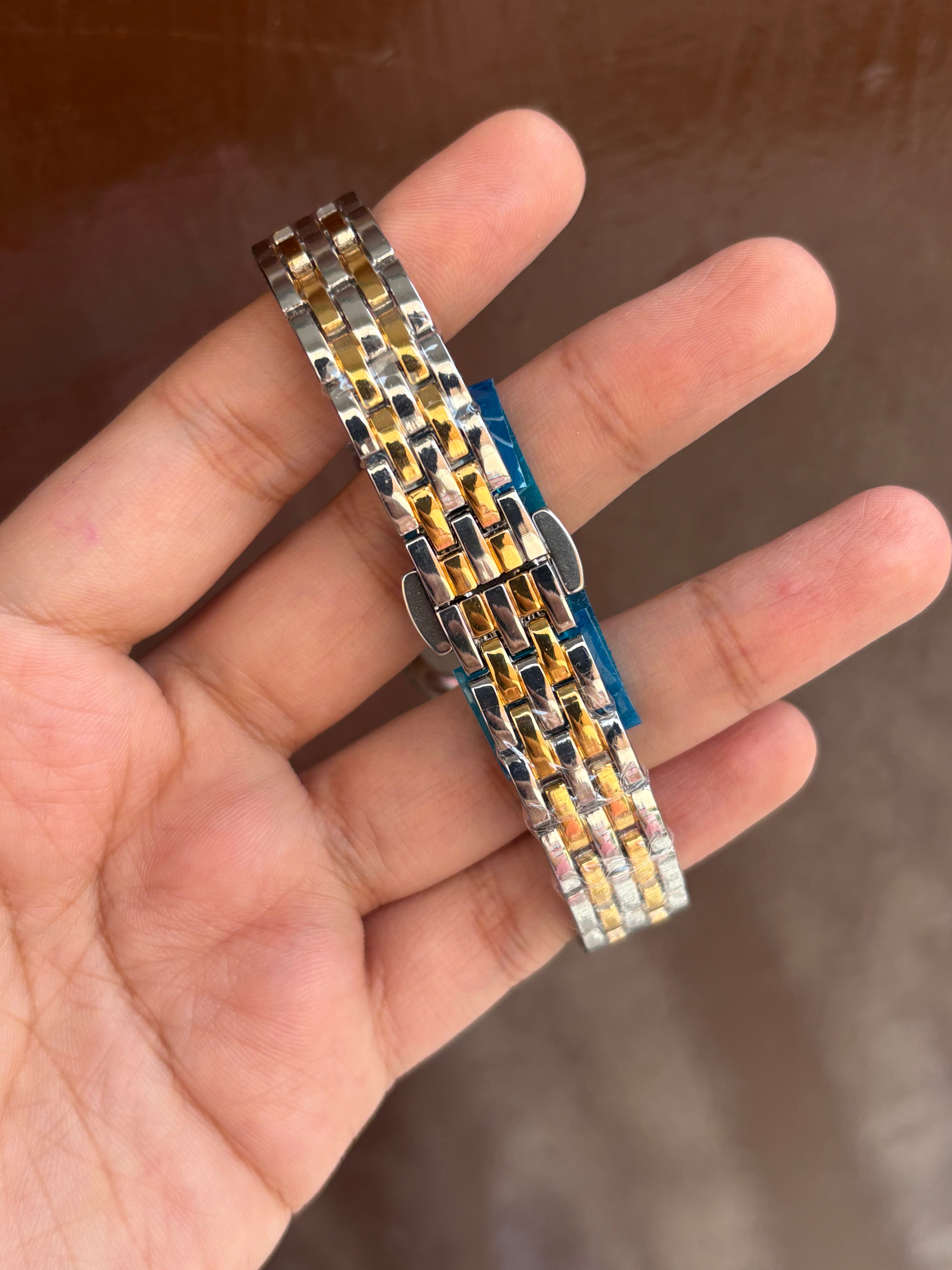 Square dial Stone Watch