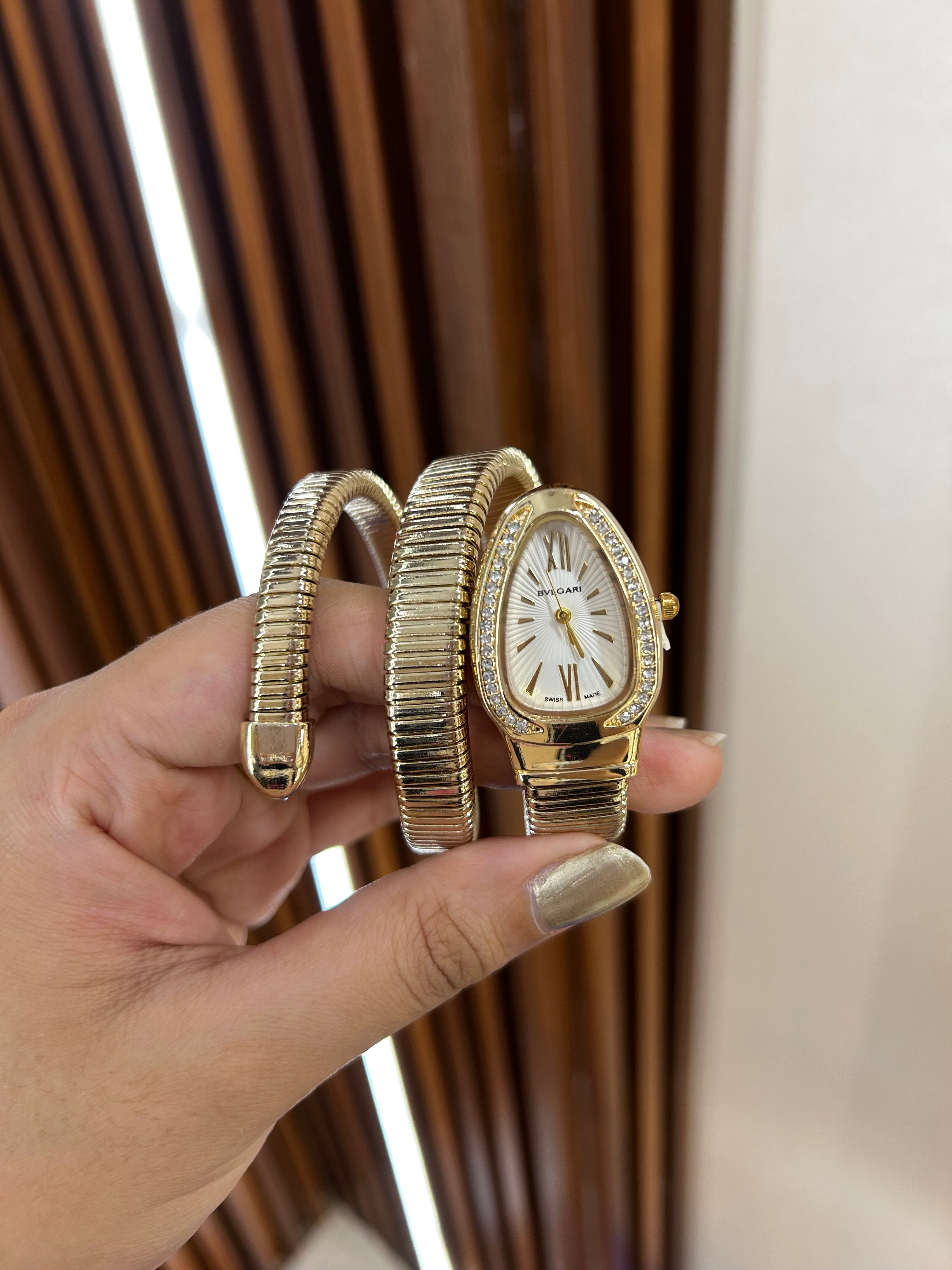 Golden Spiral Watch ( white dial )